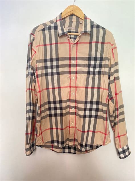 burberry brit button up shirt|authentic Burberry button up shirt.